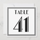 Invitation Table Art Déco Numéro 41 (Dos)