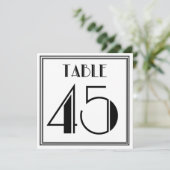 Invitation Table Art Déco Numéro 45 (Debout devant)
