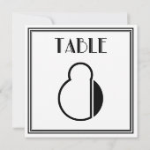 Invitation Table Art Déco Numéro 8 (Dos)