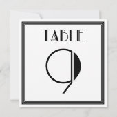 Invitation Table Art Déco numéro 9 (Dos)