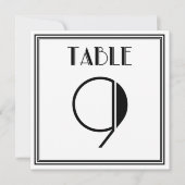 Invitation Table Art Déco numéro 9 (Devant)
