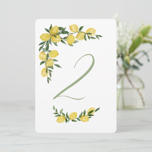 Invitation Table au citron numéro 2 (Debout devant)