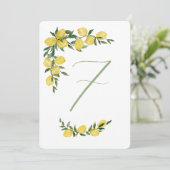 Invitation Table citron numéro sept (Debout devant)