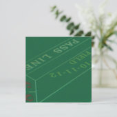 Invitation Table de Craps pour Joueurs Image (Debout devant)