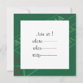 Invitation Table de Craps pour Joueurs Image (Dos)