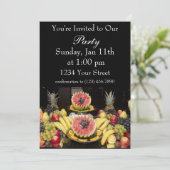 Invitation Table de fruits (Debout devant)