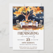 Invitation Table de jardin de Thanksgiving sous les étoiles (Devant)