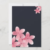 Invitation table de mariage aux fleurs de cerisier (Dos)