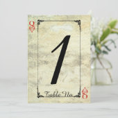 Invitation Table de mariage de la Reine de Cœur (Debout devant)