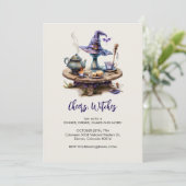 Invitation Table de sorcière magique Halloween (Debout devant)