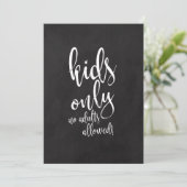 Invitation Table Enfants Panneau De Mariage Pas Cher En Ardoi (Debout devant)