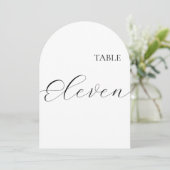 Invitation Table Number Eleven Card (Debout devant)