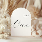 Invitation Table Number One Card