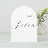 Invitation Table Number Seven Card (Debout devant)