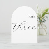Invitation Table Number Three Card (Debout devant)