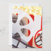 Invitation Table ronde pour la fête d'anniversaire de cinéma (Dos)