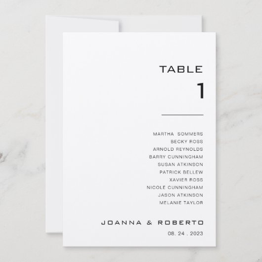 Invitation Tableau 1 - Tableau de bord simple (Devant)