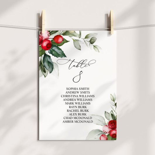 Invitation Tableau 8 Tableau des sièges