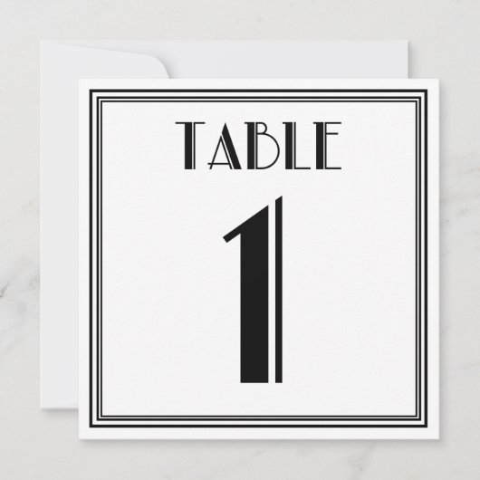 Invitation Tableau Art déco n° 1 (Devant)