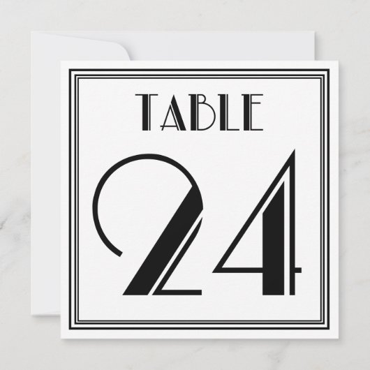 Invitation Tableau Art déco n° 24 (Dos)