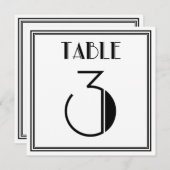 Invitation Tableau Art déco n° 3 (Devant / Derrière)