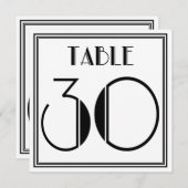 Invitation Tableau Art déco Numéro 30 (Devant / Derrière)