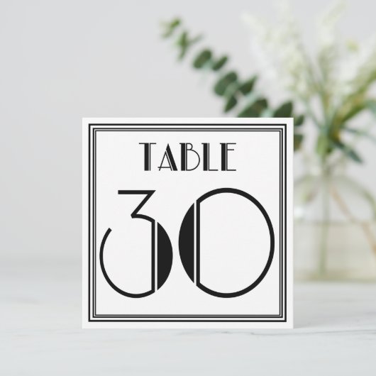 Invitation Tableau Art déco Numéro 30 (Debout devant)