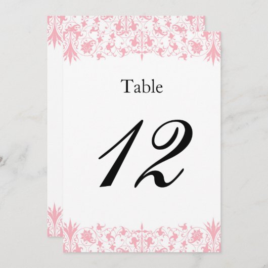 Invitation Tableau Baptême orthodoxe Élégant Numéros Double C (Devant / Derrière)
