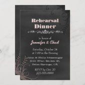 Invitation Tableau Chalet Regarder Mariage Dîner de répétitio (Devant / Derrière)