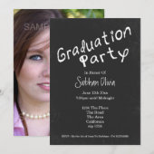 Invitation Tableau de bord amusant de la fête de graduation (Devant / Derrière)