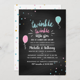 Invitation Tableau de bord Baby shower Genre Reveillez Invita