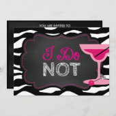 Invitation Tableau de bord de la fête de divorce (Devant / Derrière)