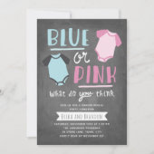 Invitation Tableau de bord de la partie de révélation de genr (Devant)