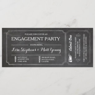 Invitation Tableau de bord de la partie d'engagement Invitati