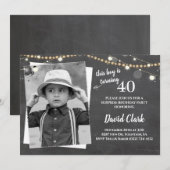 Invitation Tableau de bord de l'image personnalisée pour l'an (Devant / Derrière)