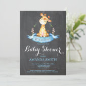 Invitation Tableau de bord de l'invitation de Baby shower de  (Debout devant)