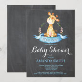 Invitation Tableau de bord de l'invitation de Baby shower de  (Devant / Derrière)