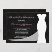 Invitation Tableau de bord de l'invitation de la douche nupti (Devant / Derrière)