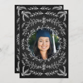 Invitation Tableau de bord de l'invitation de la fête de grad (Devant / Derrière)