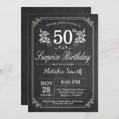 Invitation Tableau de bord de l'invitation du 50e anniversair (Devant / Derrière)