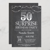 Invitation Tableau de bord de l'invitation du 50e anniversair (Devant / Derrière)