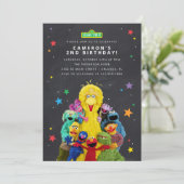 Invitation Tableau de bord des caractères de rue Sésame (Debout devant)