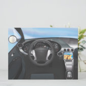 Invitation Tableau de bord des voitures de sport (Debout devant)