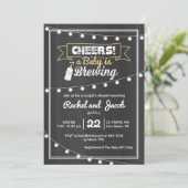 Invitation Tableau de bord du Baby shower de brassage pour bé (Debout devant)