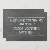 Invitation Tableau de bord GROOMSMAN / BEST MAN Drôle Proposi (Devant / Derrière)