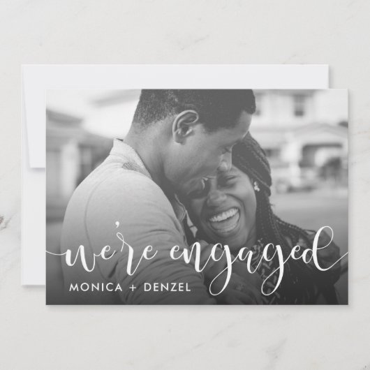 Invitation Tableau de bord moderne & Script Engagement Party  (Devant)