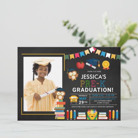 Invitation Tableau de bord pré-K (Debout devant)