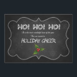 Invitation Tableau de bord unique HO HO HO Xmas Party<br><div class="desc">Merveilleux script de tableau de bord "HO HO HO",  invitation du Parti de Noël! Utilisez Personnaliser it tool pour ajouter vos propres informations ! C'est un modèle,  donc,  vous pouvez ajouter votre propre image.</div>