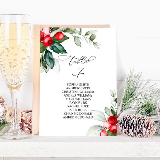 Invitation Tableau de la verdure de Noël Numéro 7 Tableau des