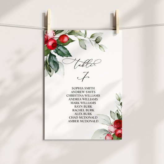 Invitation Tableau de la verdure de Noël Numéro 7 Tableau des